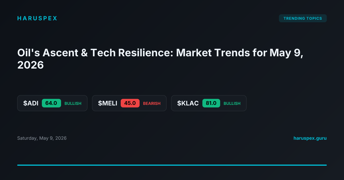 Oil's Ascent & Tech Resilience: Market Trends for May 9, 2026