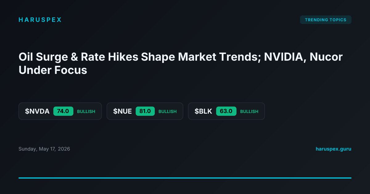 Oil Surge & Rate Hikes Shape Market Trends; NVIDIA, Nucor Under Focus