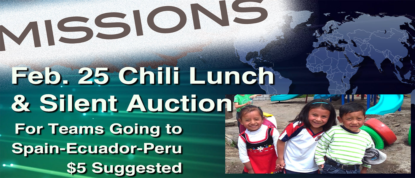 Missions Silent Auction 2-25-18