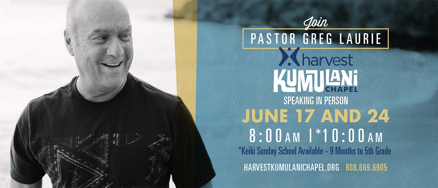 Pastor Greg Speaking Live June 17th & 24th 2018