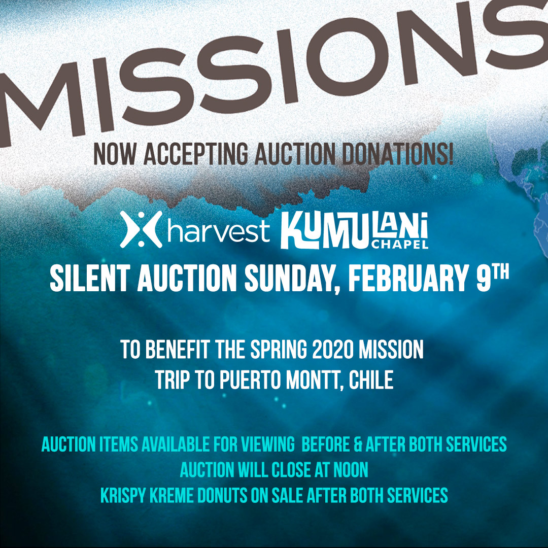 Silent Auction Missions Fundraiser