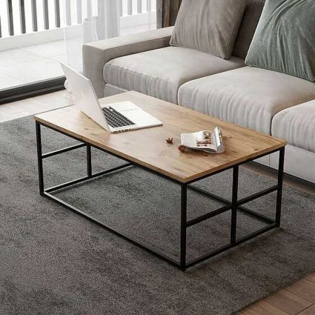 שולחן סלון מלבני עם עיטור בצדדים מבית Twins Design