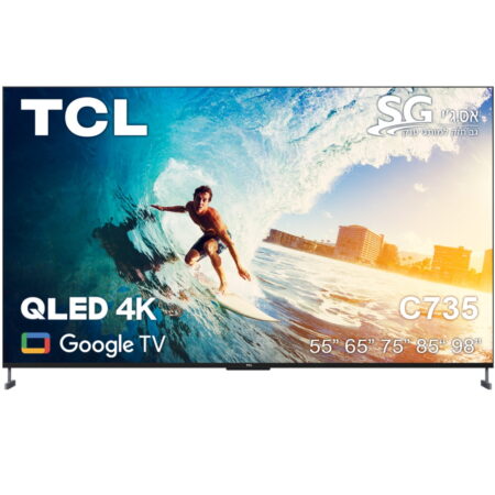 לוויזיה 75 אינטש TCL QLED SMART 4K