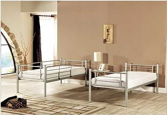 מיטת קומותיים ממתכת Twins Design