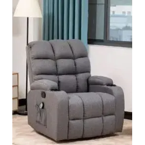 כורסת עיסוי מפנקת מבד אגאדיר קומפרט פרימיום אפור EL-KOL