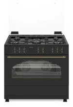 תנור משולב גז 90 פרמיום כפרי שחור Peerless דגם PR 9060R BLK ST