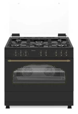 תנור משולב גז 90 פרמיום כפרי שחור Peerless דגם PR 9060R BLK ST
