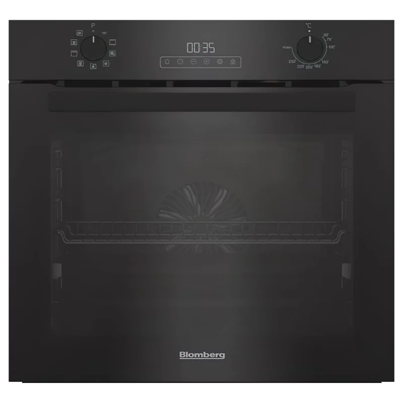 תנור בנוי - 72 ליטר Blomberg בלומברג ROEN82O7IL - זכוכית שחורה