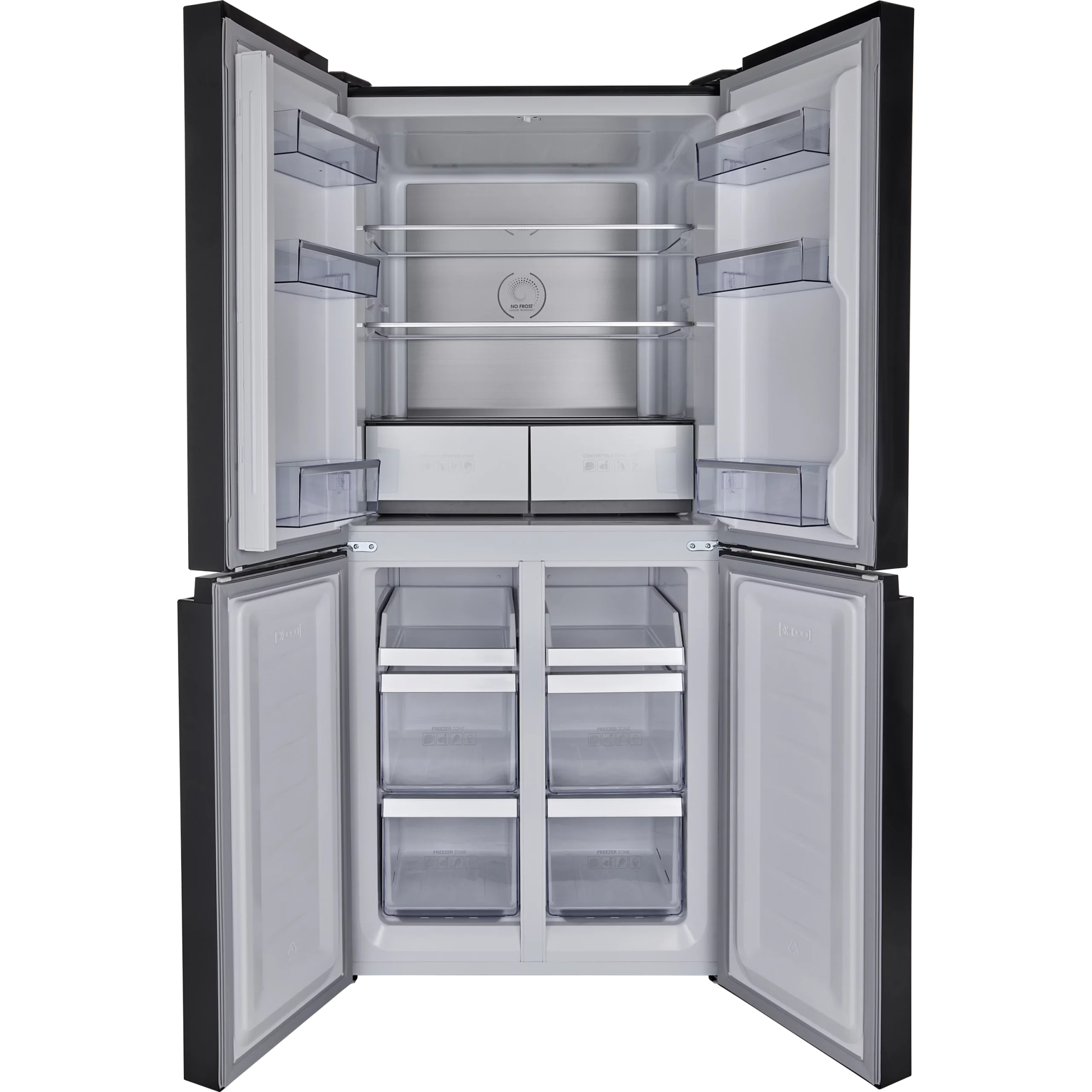 el522dn-3_1 מקרר 4 דלתות מקפיא תחתון 466 ליטר נטו Electra EL522DN עם מפסק תאורה באישור מכון צומת - גימור נירוסטה מושחרת אחריות ע