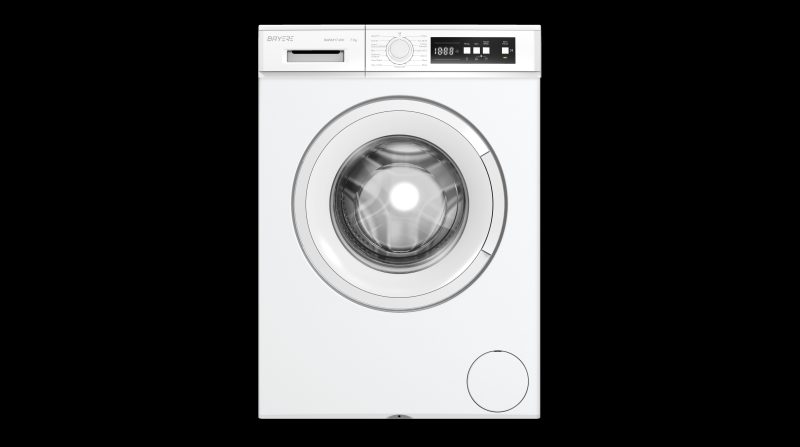 מ.כביסה 7 ק"ג 1000 סל"ד BAYERE - לבן