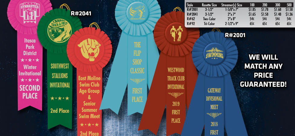 custom award ribbons