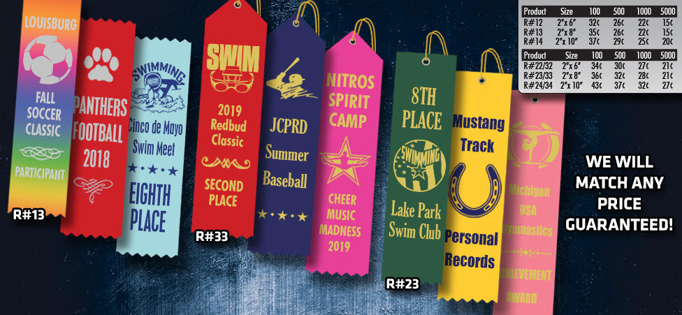 custom award ribbons