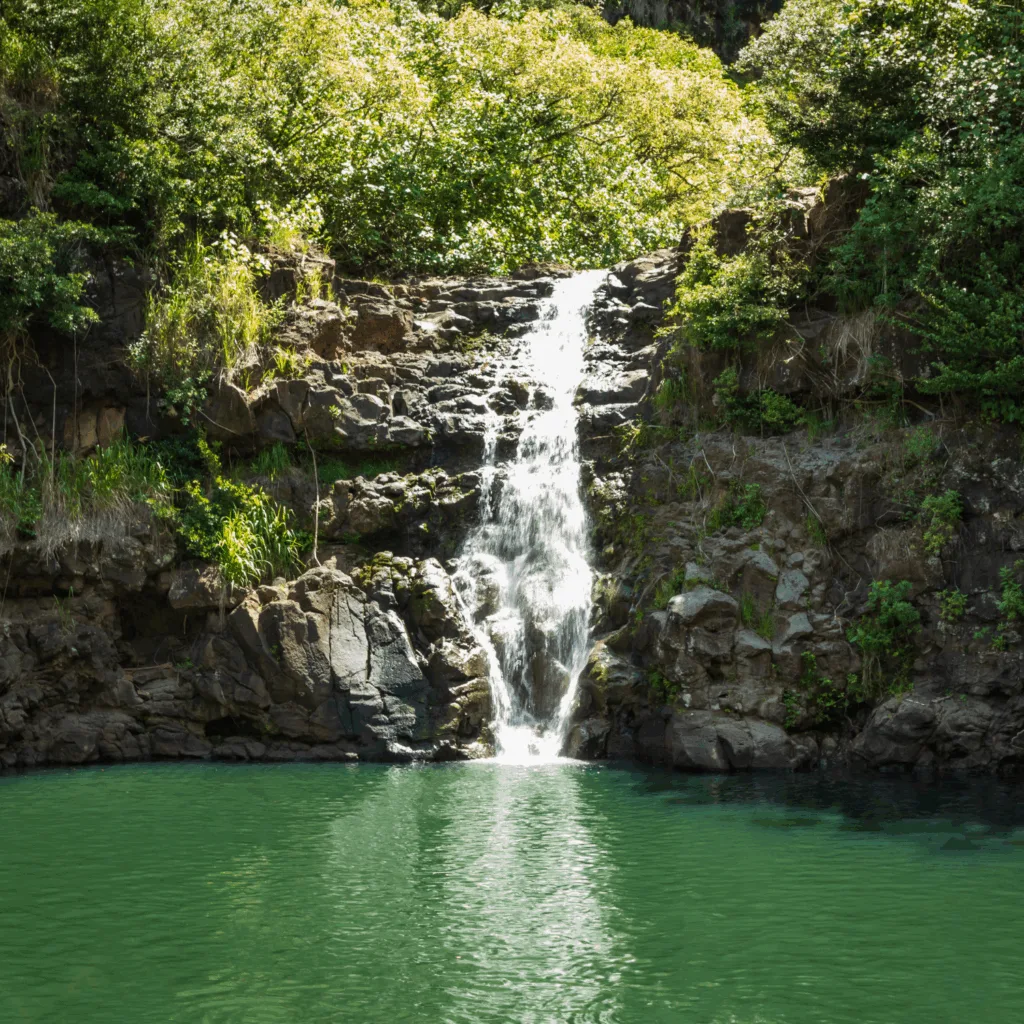 Waimea Falls on Oahu, Hawaii