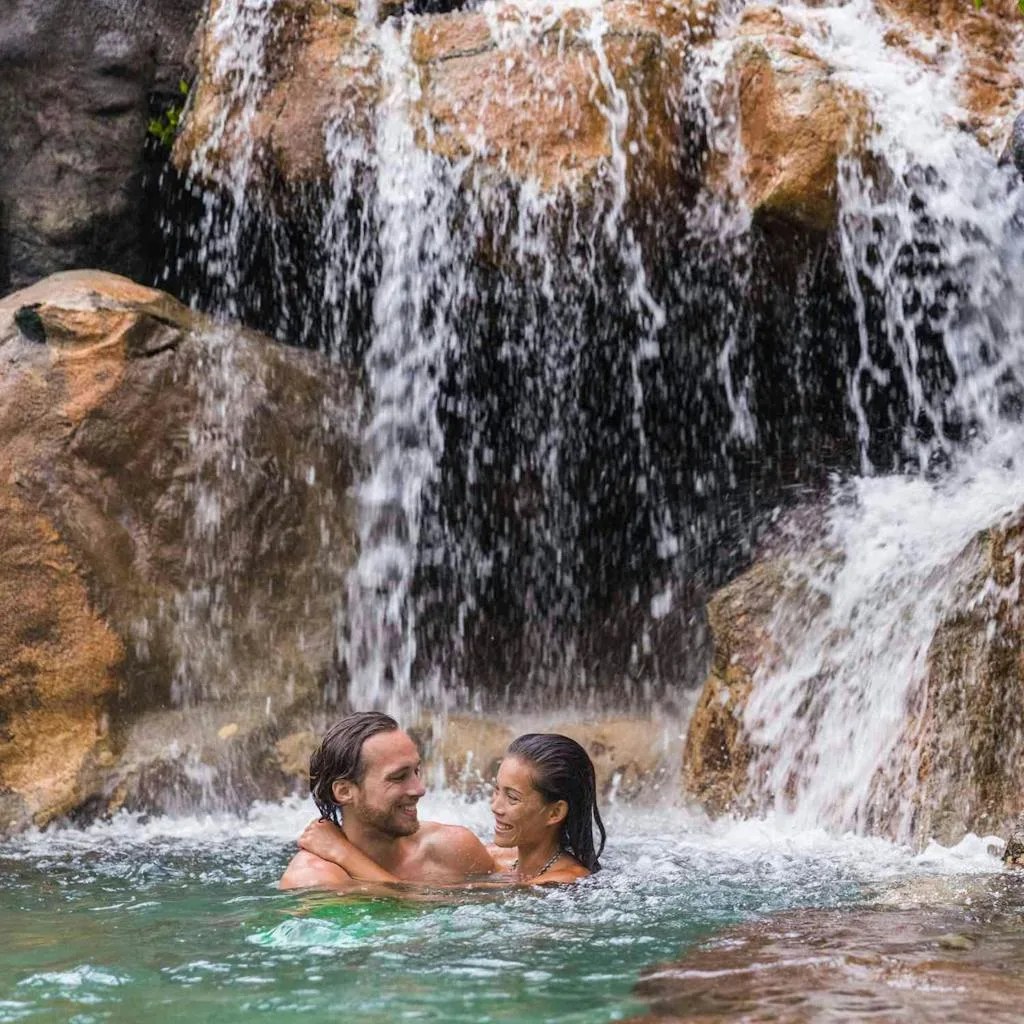 Romantic Waterfall Swim in Hawaii