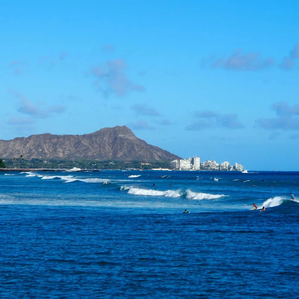 Diamond Head view from kewalo basin
