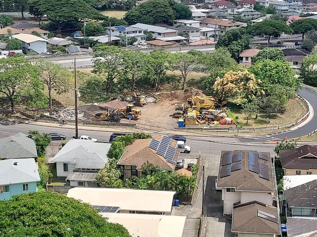 Pali Highway Construction Site