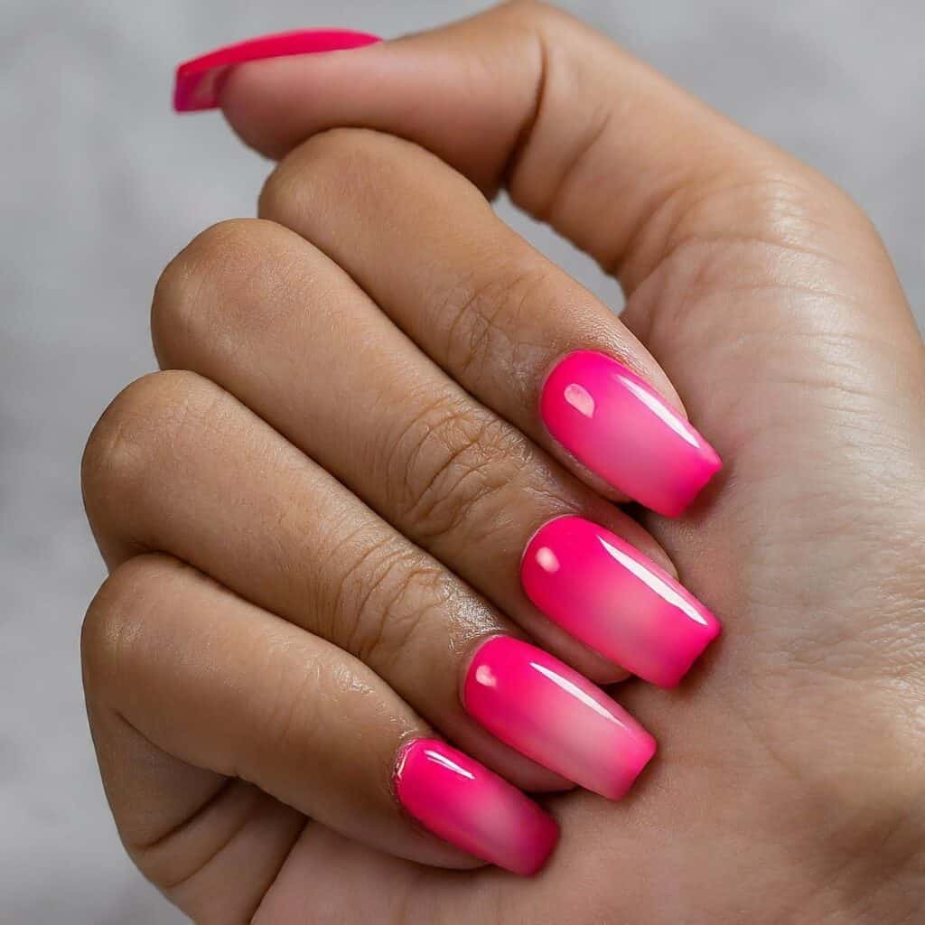 hot pink nail designs hot pink nail designs