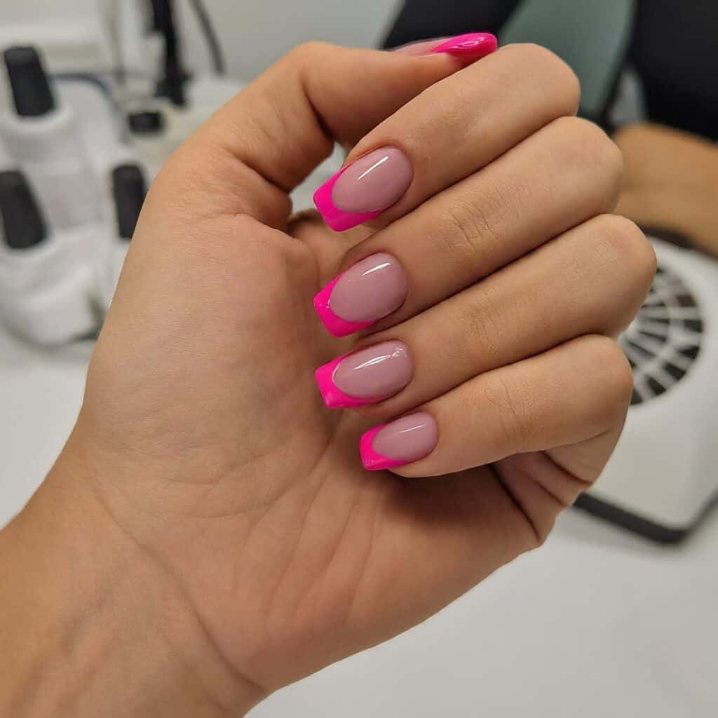 hot pink nail designs hot pink nail designs