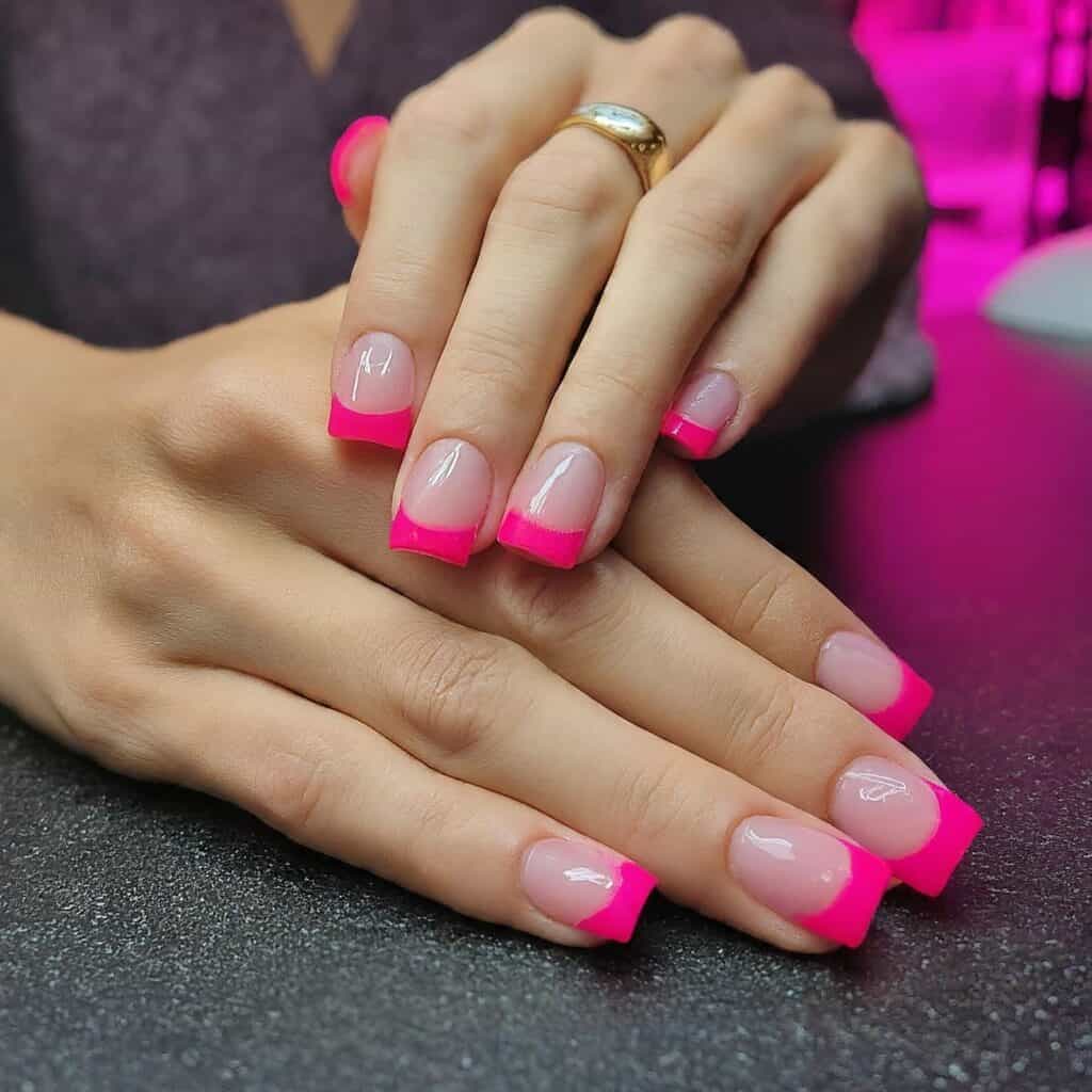 hot pink nail designs hot pink nail designs