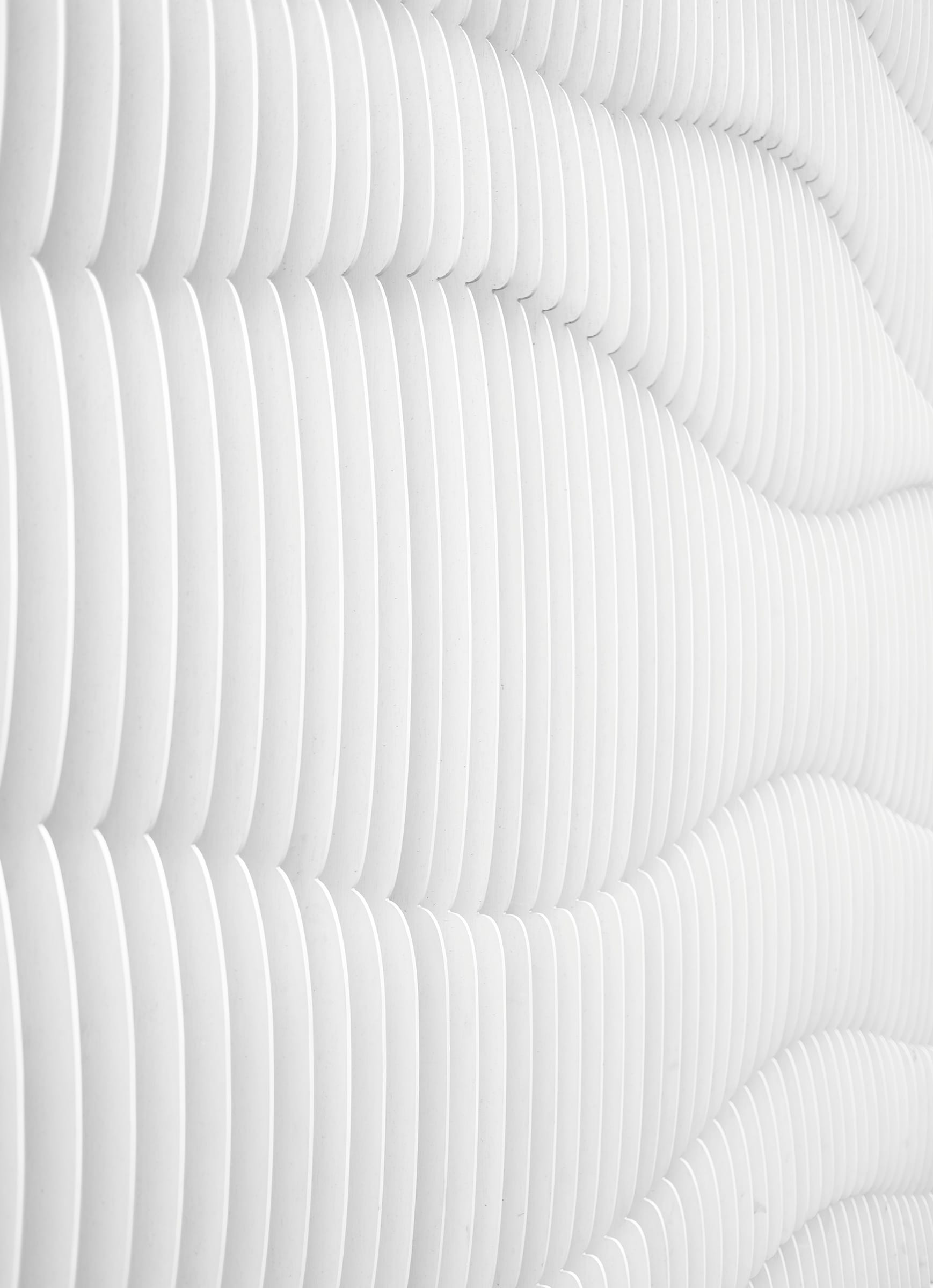 Architecture with flowing curves, abstract detail