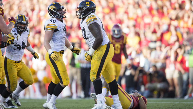 Jaleel Johnson on Iowa's nine-game home win streak