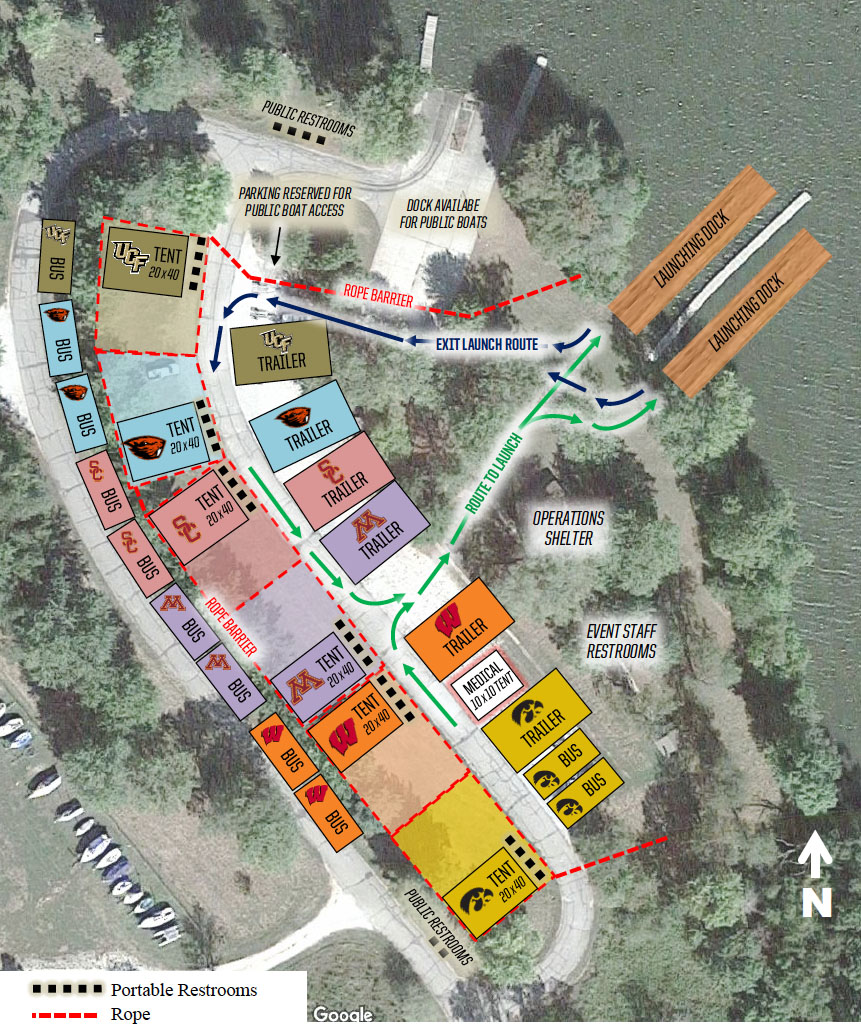 Rowing Regatta layout map