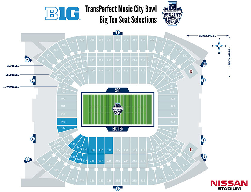 2021-2022 Bowl Games Seating Charts