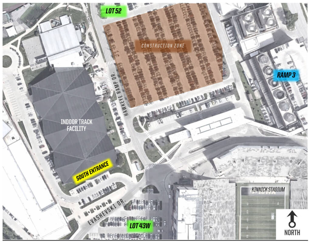 ITF spectator parking map