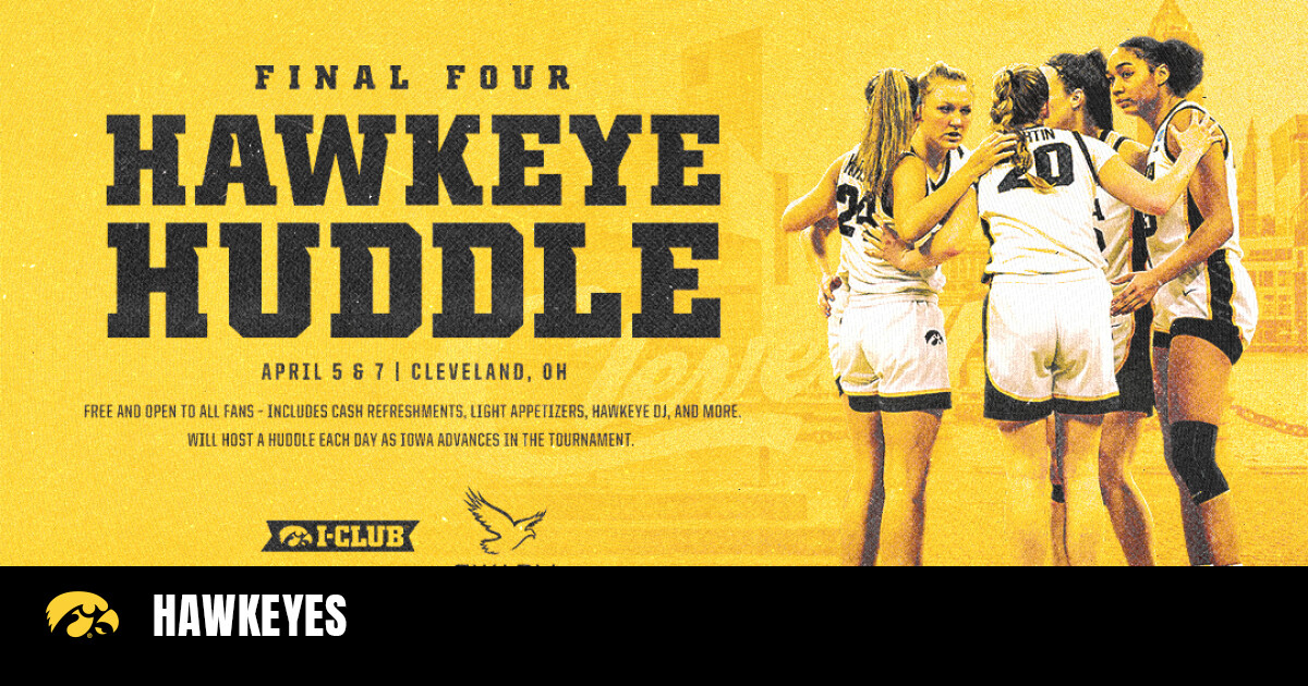 WBB NCAA Championship Game Hawkeye Huddle Information BVM Sports