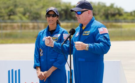 NASA astronauts arrive for Boeing's first human spaceflight