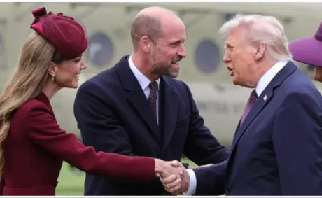 ‘What an Embarrassment’: Donald Trump’s Slimy Compliment to Princess Kate Had Fans Saying She Looked Like She ‘Threw Up a Bit’