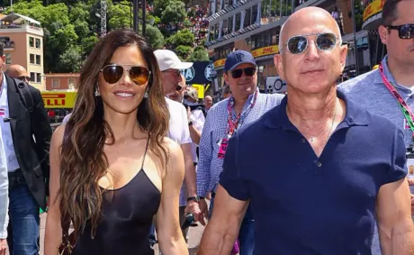 ‘Act Your Age’: Jeff Bezos Fans Say Lauren Sánchez Has ‘Completely Changed Him’ After Zooming In on Their Matching Outfits