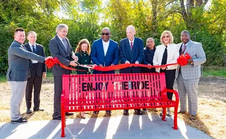 First Bus Bench Installations In East St. Louis And Cahokia Heights Unveiled During Progressive Ribbon Cutting