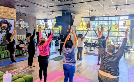Yoga, Mimosas & Community: Bar V 2.0 Hosts a Wellness Experience with Charmain Lewis
