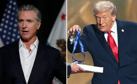 ‘Hahahahahah’: Newsom’s Brutal Close-Up Hijacks Trump’s Moment as He Reacts Like a ‘Kindergartner’ to ‘Fake’ Gold Medal Award