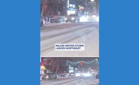 WATCH: Major winter storm lashes Northeast