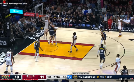 Nikola Jokic’s halftime exit sends chill through Denver