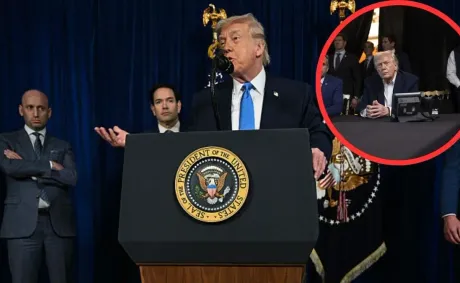 ‘Phones Aren’t Even Plugged In’: Trump Tried to Recreate an Obama-Style ‘War Room’ Flex and Got Exposed When Viewers Zoomed In on Staff Huddled Under Sheets and All the Messy Details