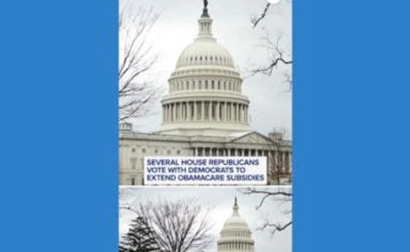 WATCH: Several House Republicans vote with Democrats to extend Obamacare subsidies