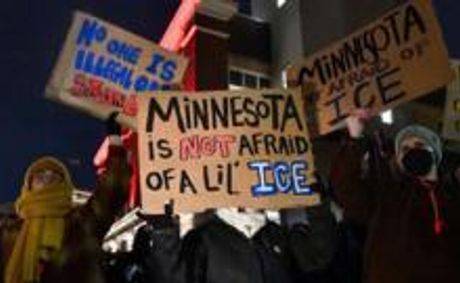 Thousands march and dozens arrested in Minneapolis protests against ICE