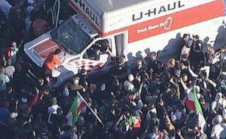 U-Haul drives into crowd at Los Angeles anti-Iranian regime protest