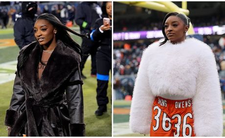 Simone Biles Turns NFL Sidelines Into a Runway With Custom Bears Looks Honoring Her Husband Jonathan Owens in WAG Style