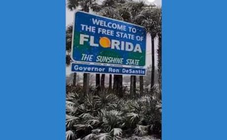 WATCH: Snow falls in the Florida Panhandle and Alabama