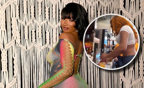 Watch Sweet Moment Klay Thompson Cheers Megan Thee Stallion On As She Makes Drinks At Dunkin’