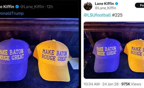 Where Is the Black Athlete Anger for Lane Kiffin’s “Make Baton Rouge Great” Post?