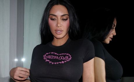 Kim Kardashian&nbsp;Breaks the Internet Again With Steamy Skims Valentine’s Day Drop