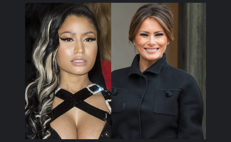 Nicki Minaj stuns at Melania premiere with Trump family