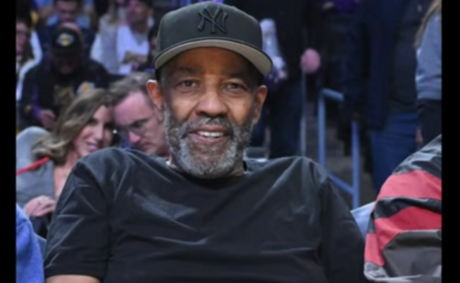 Denzel Washington crosses court to greet LeBron: A moment