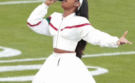 A Super Bowl Tribute Done Right: Coco Jones Honors Whitney Houston’s Iconic 1991 Super Bowl Look With A Modern, Athletic Twist