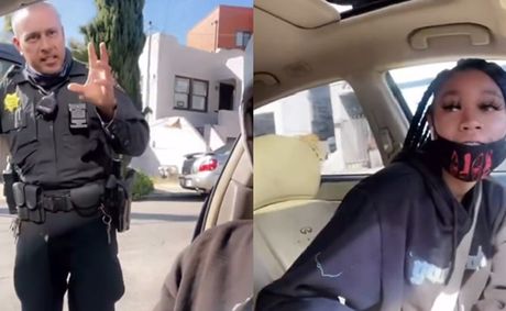 Police officer lets driver with no license, insurance, or registration go after roasting passenger’s eyelashes during traffic stop [VIDEO]